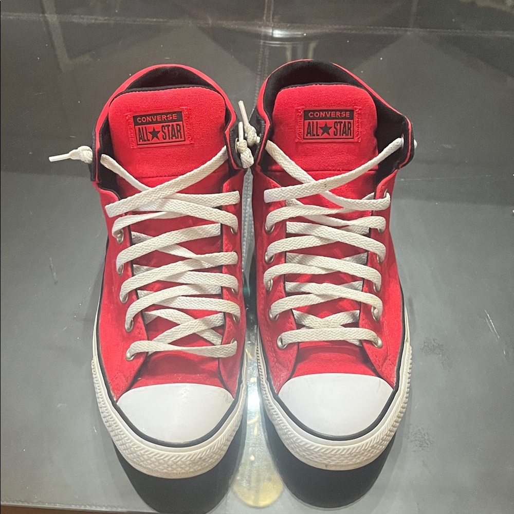 Converse All Star Red Canvas High-Tops  mens size 12